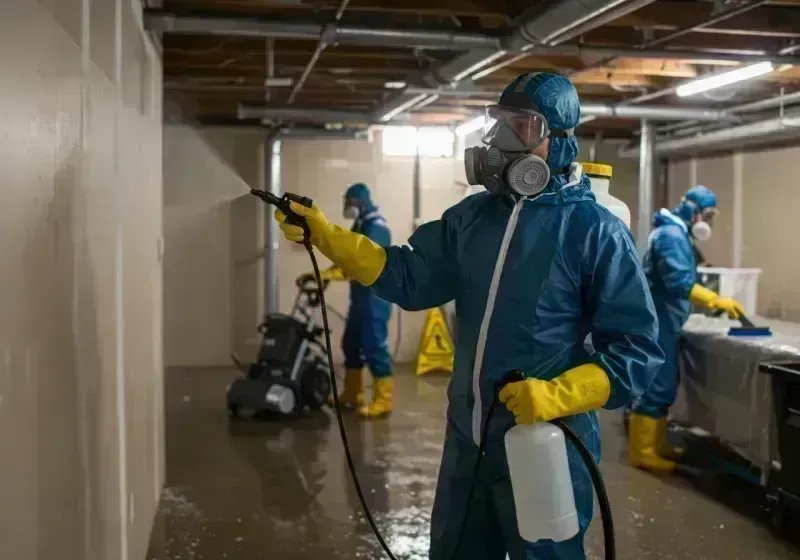 Basement Sanitization and Antimicrobial Treatment process in Eastland, TX